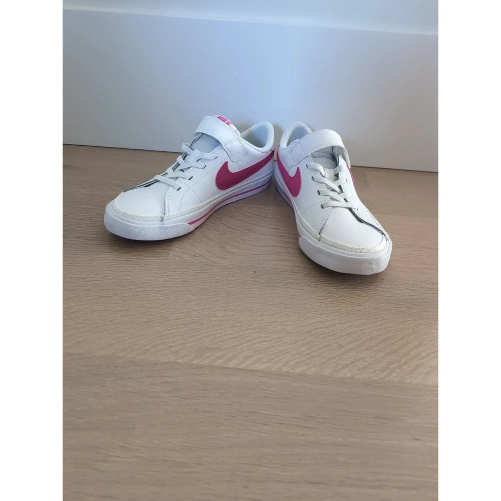 Nike Court Legacy Kids 3Y White‎ Hot Pink DA5381-124 Low Top Sneakers Shoes NWOB